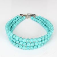 Wholesale Jewelry Imitation Turquoise Multi-layer Short Necklace Nihaojewelry main image 5