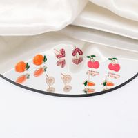 Cute Drop Oil Fruit Earring Set Wholesale Jewelry Nihaojewelry main image 1