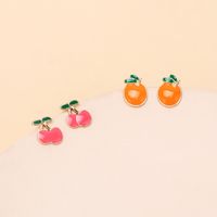 Cute Drop Oil Fruit Earring Set Wholesale Jewelry Nihaojewelry main image 4