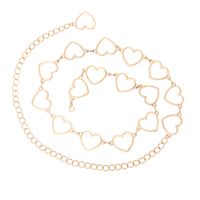 Simple Geometric Hollow Heart Waist Chain Wholesale Nihaojewelry main image 3