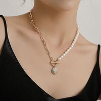 Wholesale Jewelry Scallop Pendant Ot Buckle Pearl Necklace Nihaojewelry main image 4