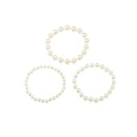 Simple Rice-shaped Pearl Three-piece Children's Bracelet Set Wholesale Nihaojewelry main image 6