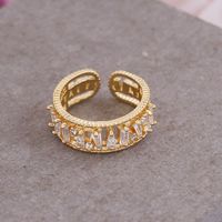 Fashion Full Diamond Zircon Geometric Ring Wholesale Nihaojewelry main image 5