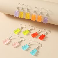Creative Colorful Gummy Bear Dinosaur Earrings Set Wholesale Nihaojewelry main image 5