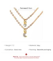 Wholesale Jewelry Star Moon Diamond-studded Pendant Multilayer Necklace Nihaojewelry main image 5