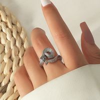 Wholesale Jewelry Snake-shaped Opening Ring Nihaojewelry main image 6