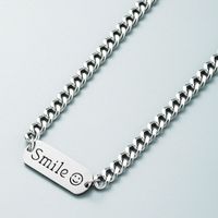 Wholesale Jewelry Geometric Letter Pendant Thick Chain Titanium Steel Necklace Nihaojewelry main image 4