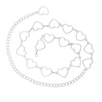 Einfache Geometrische Hohle Herz Taillen Kette Großhandel Nihao Schmuck sku image 1
