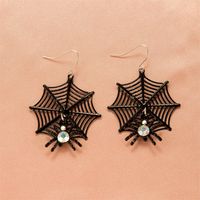 Halloween Skull Pumpkin Lantern Bat Earrings Wholesale Nihaojewelry sku image 8