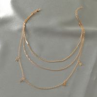 Wholesale Jewelry Hollow Chain Stitching Butterfly Daisy Pendant Necklace Nihaojewelry sku image 6