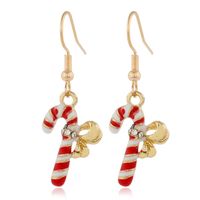 Cartoon Christmas Alloy Dripping Santa Claus Elk Earrings Set Wholesale Nihaojewelry sku image 10
