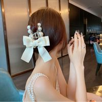 Pearl Bow Korean Style Hair Clip Wholesale Jewelry Nihaojewelry main image 1