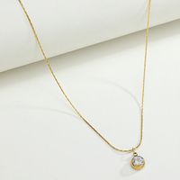 New Japanese And Korean Sweet Stainless Steel Zircon Clavicle Chain Female Instagram Mesh Red Style Personalized Stainless Steel Short Necklace main image 3