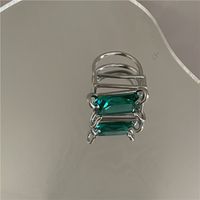 Vente En Gros Bijoux Carré Cristal Gemme Bague Multicouche Creuse Nihaojewelry sku image 1