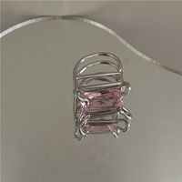 Vente En Gros Bijoux Carré Cristal Gemme Bague Multicouche Creuse Nihaojewelry sku image 3