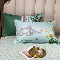 Wholesale Plant Leaves Flower Printing Green Bedding Four-piece Set Nihaojewelry main image 6