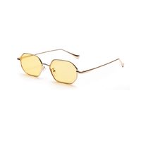 Metal Frame Sunglasses Small Frame Marine Transparent Colored Lens Glasses sku image 2