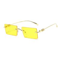 Fashion Geometric Small Box Rimless Sunglasse sku image 18