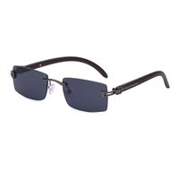 Fashion Rimless Square Sunglasses Wholesale sku image 4