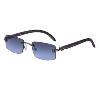 Fashion Rimless Square Sunglasses Wholesale sku image 5