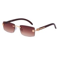 Fashion Rimless Square Sunglasses Wholesale sku image 6