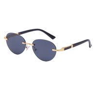 Fashion Rimless Round Sunglasses Wholesale sku image 5
