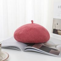 Women's Simple Style Solid Color Eaveless Beret Hat sku image 11