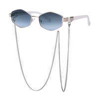 New Fashion Korean Style Chain Irregular Frame Sunglasses sku image 5