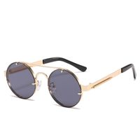 Retro Round Metal Frame Sunglasses Wholesale sku image 15
