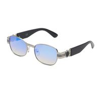 Fashion Anti-uv Small Frame Metal Sunglasses Wholesale sku image 9