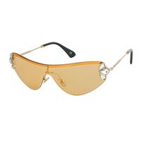 Fashion Diamond Flower Anti-uv Metal Sunglasses Wholesale sku image 1