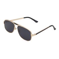 Fashion Single Beam Geometric Anti-uv Metal Sunglasses Wholesale sku image 8