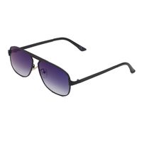 Fashion Single Beam Geometric Anti-uv Metal Sunglasses Wholesale sku image 12