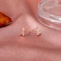 Korean Cross Diamond Letter X Copper Earrings Wholesale Nihaojewelry main image 5