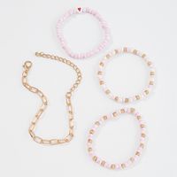 Wholesale Jewelry Hollow Chain Hit Color Beaded Bracelet Four-piece Set Nihaojewelry main image 4