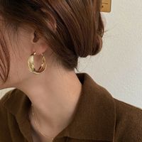 Simple Geometric Thick C-shaped Earrings Wholesale Nihaojewelry main image 4