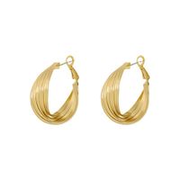 Simple Geometric Thick C-shaped Earrings Wholesale Nihaojewelry main image 6