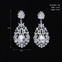 Boucles D&#39;oreilles Goutte D&#39;eau En Strass En Alliage De Mode En Gros Nihaojewelry main image 6