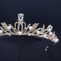 Korean New Alloy Rhinestone Bridal Crown Wedding Jewelry Wholesale Nihaojewelry main image 4
