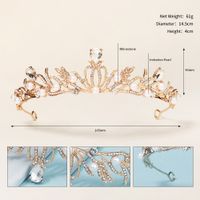 Korean New Alloy Rhinestone Bridal Crown Wedding Jewelry Wholesale Nihaojewelry main image 6