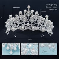 Fashion Wedding Headdress European And American New High-end Luxury Pearl Bridal Crown Banquet Ornament main image 6