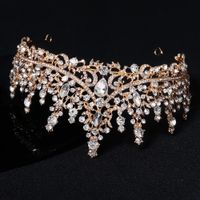 New Retro Luxury Full Diamond Alloy Crown Wedding Dress Wholesale Nihaojewelry main image 3