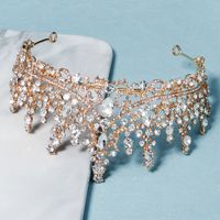 New Retro Luxury Full Diamond Alloy Crown Wedding Dress Wholesale Nihaojewelry main image 4