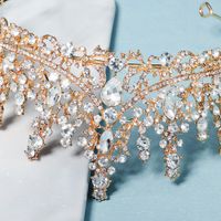 New Retro Luxury Full Diamond Alloy Crown Wedding Dress Wholesale Nihaojewelry main image 5