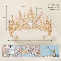 New Retro Luxury Full Diamond Alloy Crown Wedding Dress Wholesale Nihaojewelry main image 6