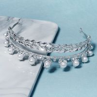 Couronne En Alliage De Strass Perle De Blé Coréen En Gros Nihaojewelry main image 5