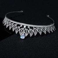 New Classic Leaf Zircon Rhinestone Wedding Headband Wholesale Nihaojewelry main image 4