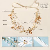Fashion Fabric Simulation Flower Pearl Headband Wholesale Nihaojewelry main image 6