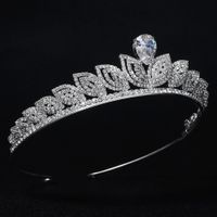 Fashion Luxury Zircon Rhinestone Crown Bridal Wedding Wholesale Nihaojewelry main image 1