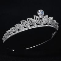 Fashion Luxury Zircon Rhinestone Crown Bridal Wedding Wholesale Nihaojewelry main image 2